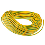 RS PRO PVC Green, Yellow Cable Sleeve, 4mm Diameter, 30m Length