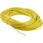 RS PRO PVC Green, Yellow Cable Sleeve, 2mm Diameter, 50m Length