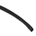 RS PRO Heat Shrink Tubing, Black 4.8mm Sleeve Dia. x 20m Length 2:1 Ratio