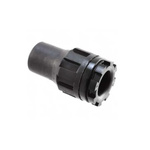 TE Connectivity CES Series Series Black Modified Polyolefin Cable Gland Locknut, 1-3/8-12 UNF Thread, 4.3mm Min, 15.2mm