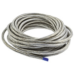 TE Connectivity Expandable Braided Copper Silver Cable Sleeve, 6mm Diameter, 10m Length, RayBraid Series