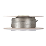 RS PRO Expandable Braided Tinned Copper Metallic Cable Sleeve, 19.84mm Diameter, 30m Length