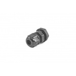 Hammond 1427NCG Series Black Nylon Cable Gland, M12 Thread, 3mm Min, 7mm Max, IP68