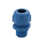 SIB SIB-TEC Series Blue Polyamide Cable Gland, NPT 3/4in Thread, 12mm Min, 18mm Max, IP68