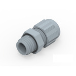 1SNG Series Grey PA 6 Cable Gland, M12 Thread, 3mm Min, 6.5mm Max, IP66, IP68