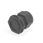 1SNG Series Black PA 6 Cable Gland, M32 Thread, 15mm Min, 21mm Max, IP66, IP68