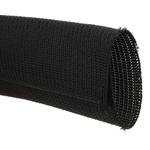 RS PRO Braided PET Black Cable Sleeve, 32mm Diameter, 3m Length