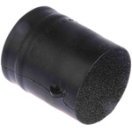 TE Connectivity Straight Black, Fluid Resistant Elastomer Adhesive Lined, 30mm