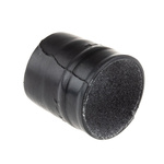 TE Connectivity Straight Black, Fluid Resistant Elastomer Adhesive Lined, 24mm