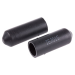 TE Connectivity End Cap Black, Polyolefin Adhesive Lined, 10mm