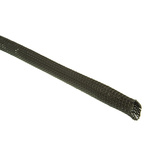 HellermannTyton Expandable Braided PET Black Cable Sleeve, 20mm Diameter, 30m Length