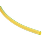 HellermannTyton PVC Green, Yellow Cable Sleeve, 3mm Diameter, 100m Length