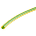 HellermannTyton PVC Green, Yellow Cable Sleeve, 4mm Diameter, 100m Length