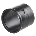 HellermannTyton Straight Black, Fluid Resistant Elastomer, 24mm