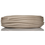 HellermannTyton Braided Fibreglass Natural Cable Sleeve, 6mm Diameter, 25m Length