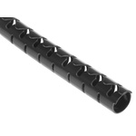 HellermannTyton PA 6 Black Cable Sleeve, 8mm Diameter, 25m Length, Helawrap Series