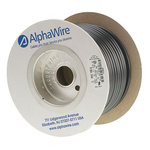 Alpha Wire PVC Black Cable Sleeve, 4.11mm Diameter, 30m Length