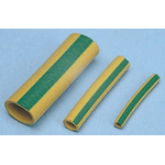 SES Sterling Expandable Neoprene/Chloroprene Green, Yellow Cable Sleeve, 3mm Diameter, 25mm Length, Helavia Series