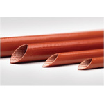 HellermannTyton Expandable Braided Fibreglass Red Cable Sleeve, 14mm Diameter, 100m Length, G6SE2 Series