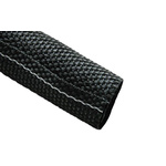 Tenneco Expandable Braided Polyester Black Protective Sleeving, 19mm Diameter, 25m Length, 2000FR Series