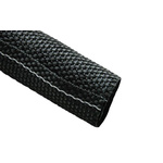 Tenneco Expandable Braided Polyester Black Protective Sleeving, 25mm Diameter, 25m Length, 2000FR Series