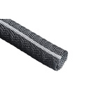 Tenneco Expandable Braided Polyester Black Protective Sleeving, 13mm Diameter, 25m Length, 2000 V0 Series