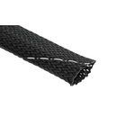 Tenneco Expandable Braided Polyester Black Protective Sleeving, 12mm Diameter, 100m Length, TCP V0 Series