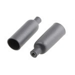 TE Connectivity End Cap Black, Semi-Rigid Polyolefin Adhesive Lined, 7.44mm