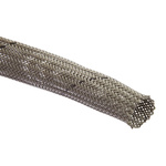 HellermannTyton Expandable Braided PET Grey Cable Sleeve, 11mm Diameter, 10m Length
