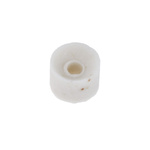 White Ceramic Bead 1mm Bore Size +1200°C