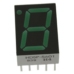 HDSP-5601-GH000 Broadcom 7-Segment LED Display, CA Green 3.1 mcd RH DP 14.2mm