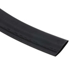 RS PRO Heat Shrink Tubing, Black 19mm Sleeve Dia. x 6m Length 2:1 Ratio