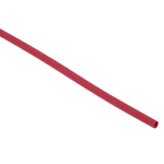 RS PRO Heat Shrink Tubing, Red 2.4mm Sleeve Dia. x 1.2m Length 2:1 Ratio
