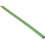 RS PRO Heat Shrink Tubing, Green 3.2mm Sleeve Dia. x 1.2m Length 2:1 Ratio