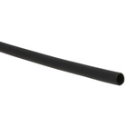 RS PRO Heat Shrink Tubing, Black 2.4mm Sleeve Dia. x 1.2m Length 2:1 Ratio