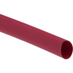 RS PRO Heat Shrink Tubing, Red 9.5mm Sleeve Dia. x 1.2m Length 2:1 Ratio