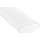 RS PRO Halogen Free Heat Shrink Tubing, Clear 38.1mm Sleeve Dia. x 1.2m Length 2:1 Ratio