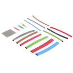 RS PRO Adhesive Lined Heat Shrink Tubing, Black, Blue, Green/Yellow, Red, White 3.2mm Sleeve Dia. x 110mm Length 2:1