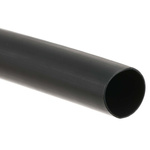 RS PRO Adhesive Lined Halogen Free Heat Shrink Tubing, Black 19.1mm Sleeve Dia. x 1.2m Length 3:1 Ratio