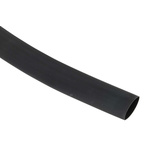 RS PRO Heat Shrink Tubing, Black 12.7mm Sleeve Dia. x 10m Length 2:1 Ratio