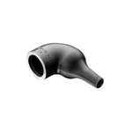 TE Connectivity Right Angle Black, Elastomer, 11mm