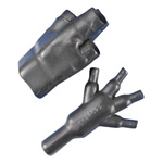 TE Connectivity Y Joint Black, Elastomer, 19.3mm