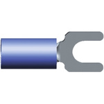 TE Connectivity, PIDG Insulated Crimp Spade Connector, 1mm² to 2.6mm², 16AWG to 14AWG, M2.5 Stud Size Nylon, Blue