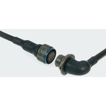 TE Connectivity Straight Black, Polyolefin, 42.7mm