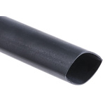 RS PRO Halogen Free Heat Shrink Tubing, Black 12.7mm Sleeve Dia. x 1.2m Length 2:1 Ratio