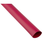 RS PRO Adhesive Lined Heat Shrink Tube, Red 24mm Sleeve Dia. x 1.2m Length 3:1 Ratio