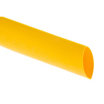 RS PRO Halogen Free Heat Shrink Tubing, Yellow 25.4mm Sleeve Dia. x 1.2m Length 2:1 Ratio