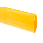 RS PRO Halogen Free Heat Shrink Tubing, Yellow 38.1mm Sleeve Dia. x 1.2m Length 2:1 Ratio