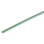 RS PRO Halogen Free Heat Shrink Tubing, Green/Yellow 1.6mm Sleeve Dia. x 1.2m Length 2:1 Ratio