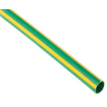 RS PRO Halogen Free Heat Shrink Tubing, Green 6.4mm Sleeve Dia. x 1.2m Length 2:1 Ratio